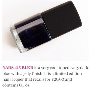 NARS 413 BLKR in 3682! Midnight Blue! New in box!